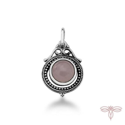 PINGENTE PEDRA QUARTZO ROSA