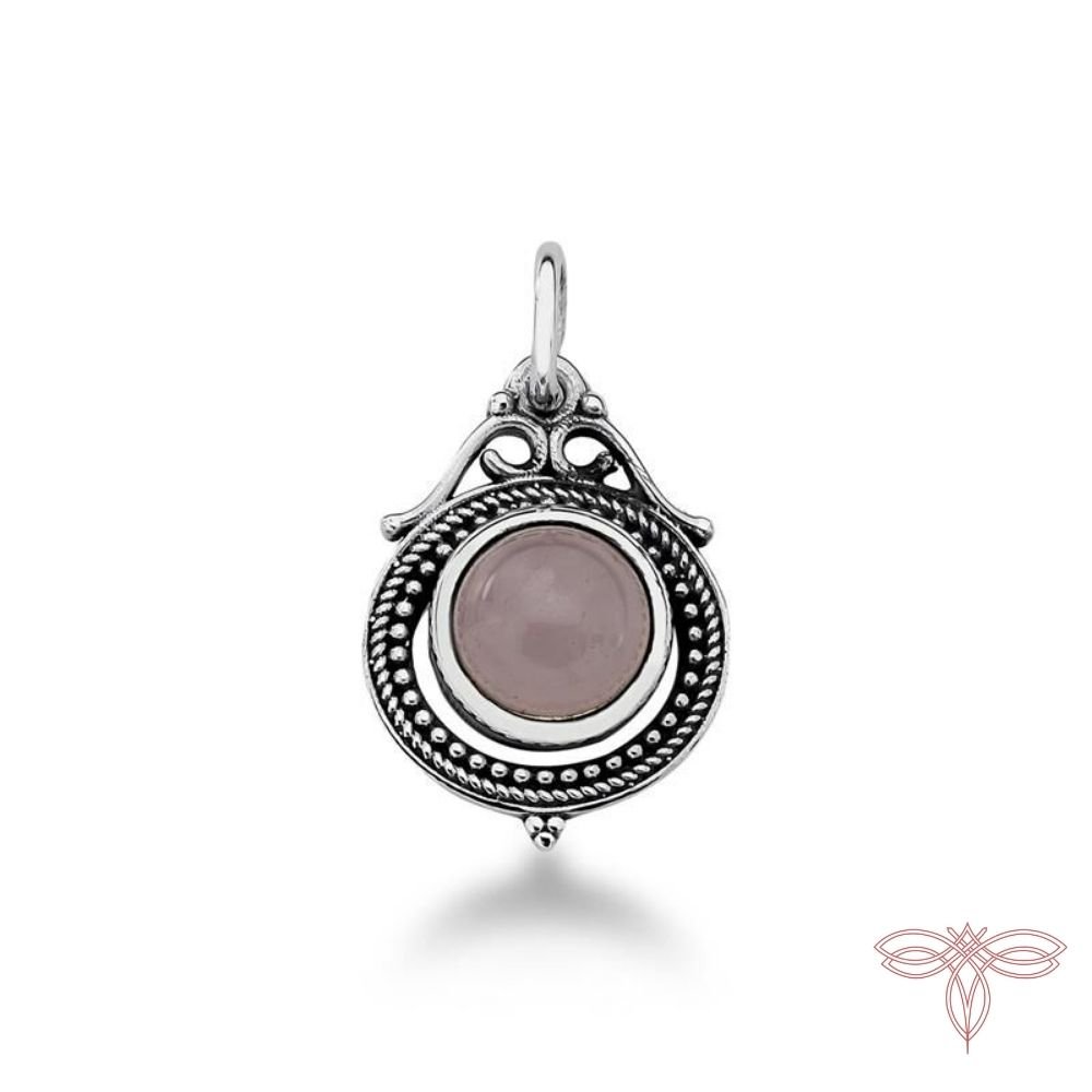 PINGENTE PEDRA QUARTZO ROSA