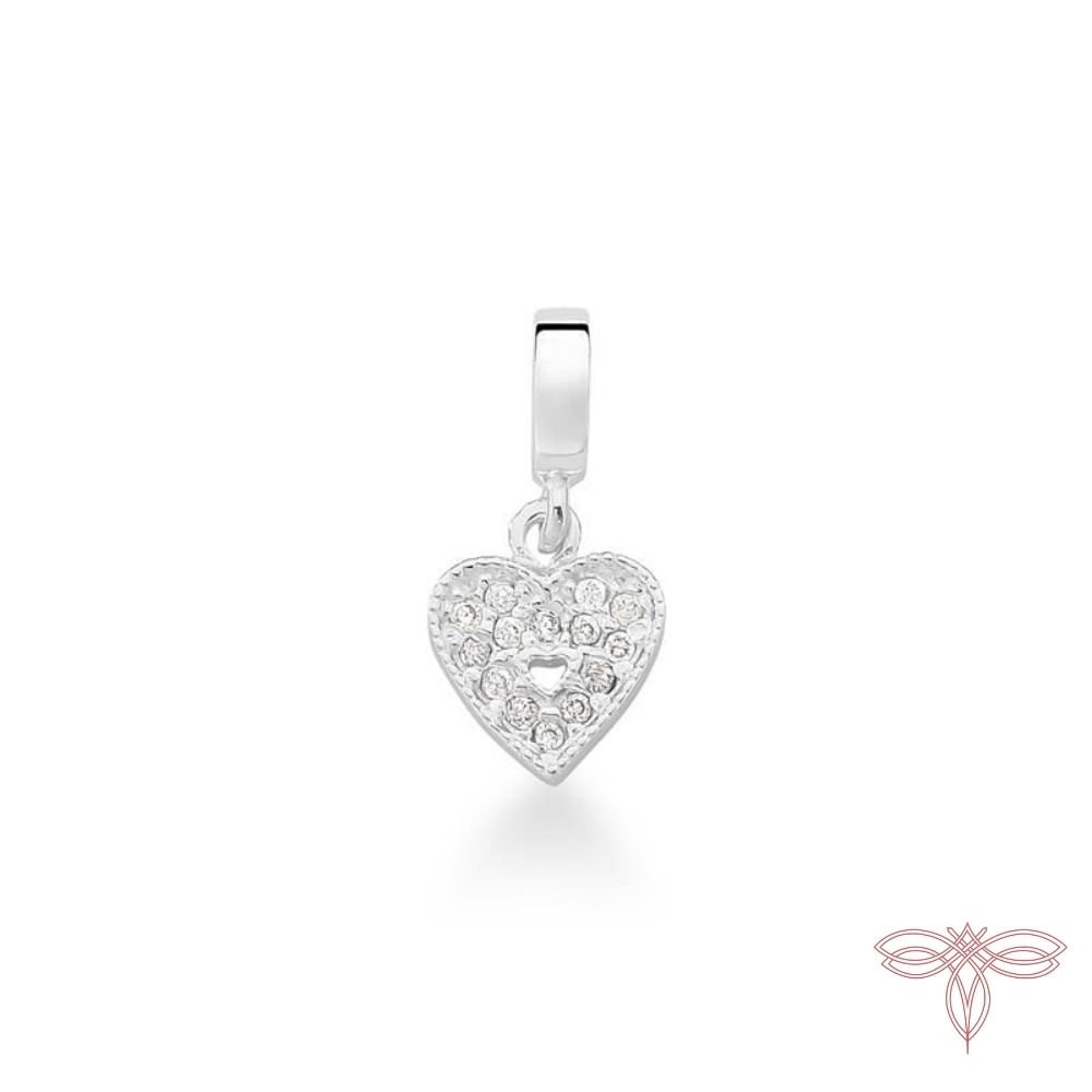 BERLOQUE CORAÇÃO CRAVEJADO