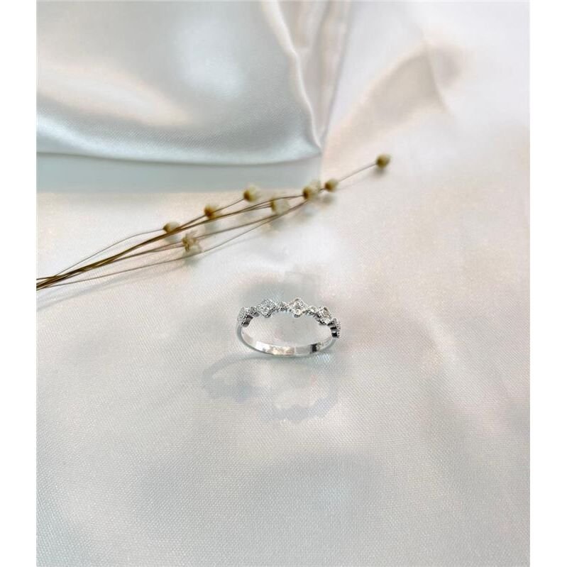 ANEL TREVO COM ZIRCÔNIA