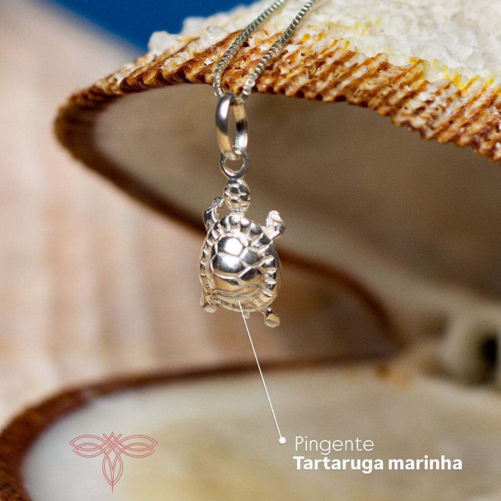 Colar Tartaruga  Marinha