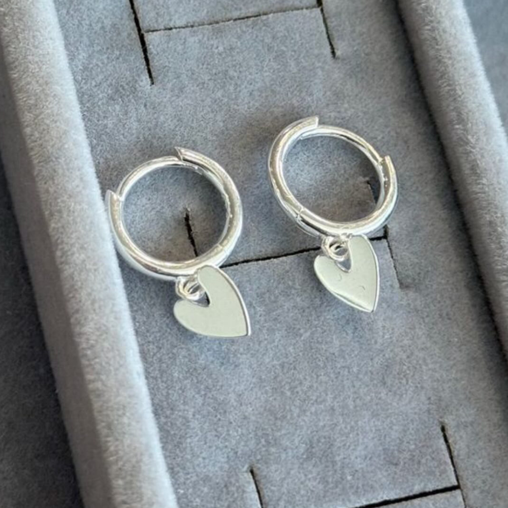 Argola Coração Liso