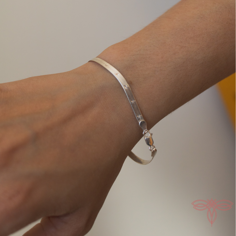Pulseira Laminada com Estrela
