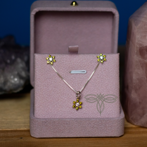 Conjunto Flower Verde Pistache