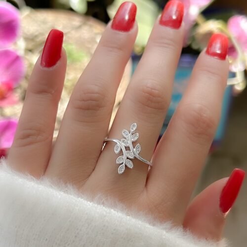 Anel Ramos cravejada