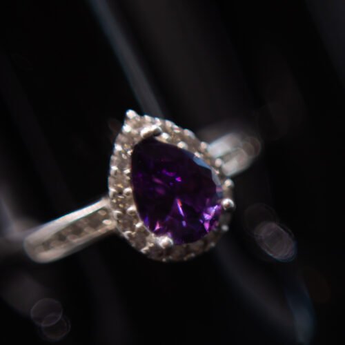 Anel Gota Luxo Cravejado