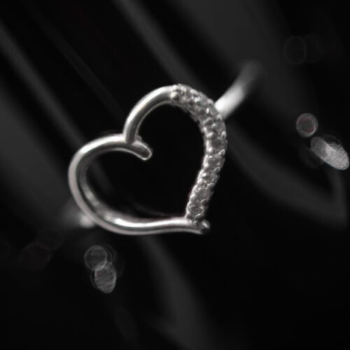 Anel Coração Vazado N 13